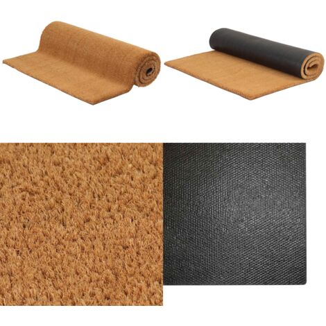 Tapis de porte naturel 100x200 cm fibre de coco touffeté - Tapis de sol - Tapis de jardin