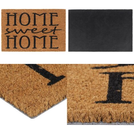 Tapis de porte naturel 40x60 cm fibre de coco touffeté - Paillasson Entrée - Tapis D'accueil - Fibre De Coco - Tapis Exterieur - Tapis Interieur - Home & Living