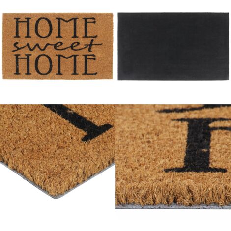 Tapis de porte naturel 45x75 cm fibre de coco touffeté - Paillasson Entrée - Tapis D'accueil - Matelas D'entrée - Fibre De Coco - Naturelle - Home & Living