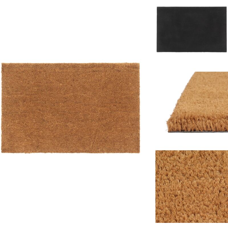Tapis de porte naturel 65x100 cm fibre de coco touffeté - Tapis D'entrée - Paillasson - Fibre De Coco - Tapis Exterieur - Tapis Interieur