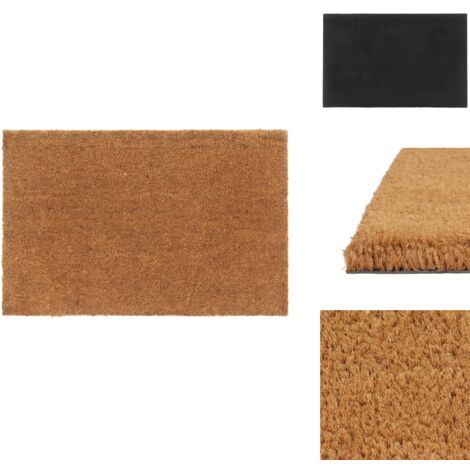 Tapis de porte naturel 65x100 cm fibre de coco touffeté - Tapis D'entrée - Paillasson - Fibre De Coco - Tapis Exterieur - Tapis Interieur