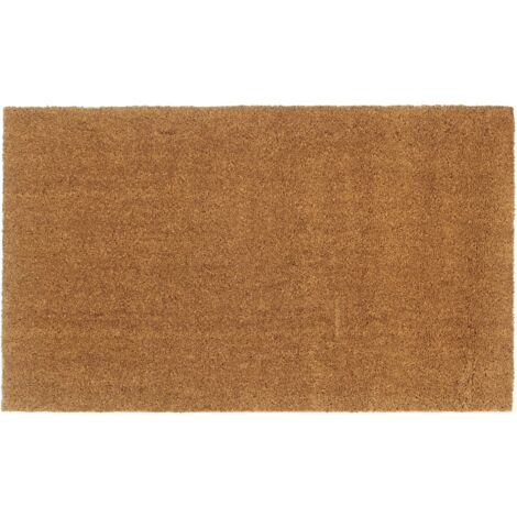 Tapis de porte naturel 90x150 cm fibre de coco touffeté vidaXL