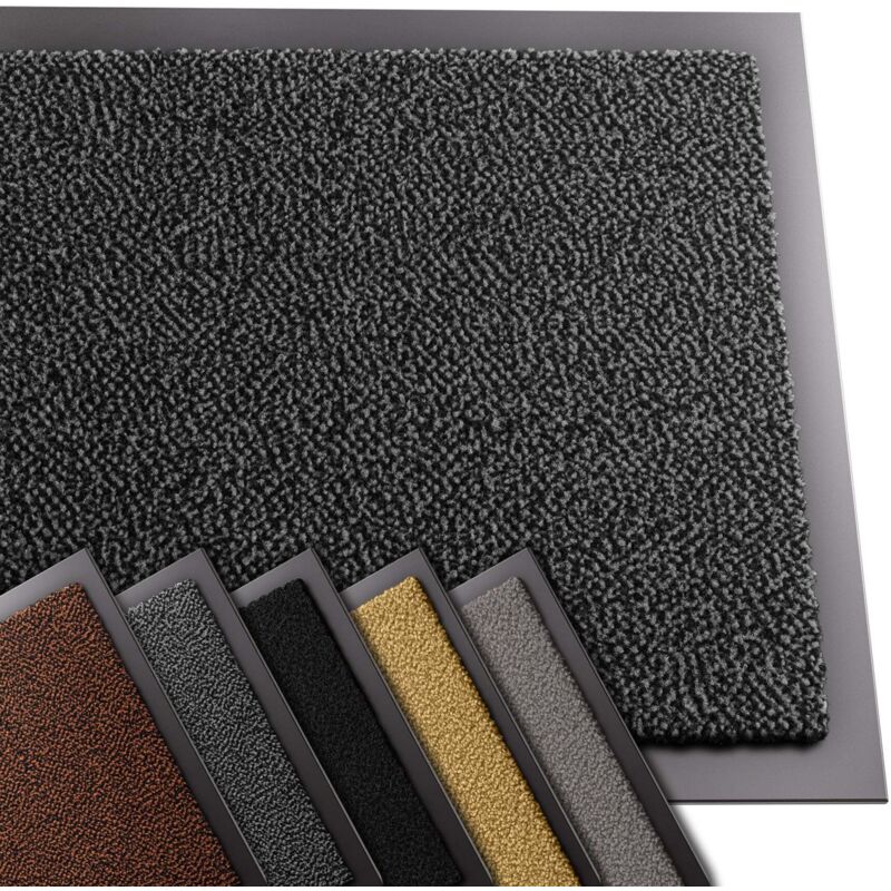 Vounot - Tapis de porte paillasson 40x60 anthracite