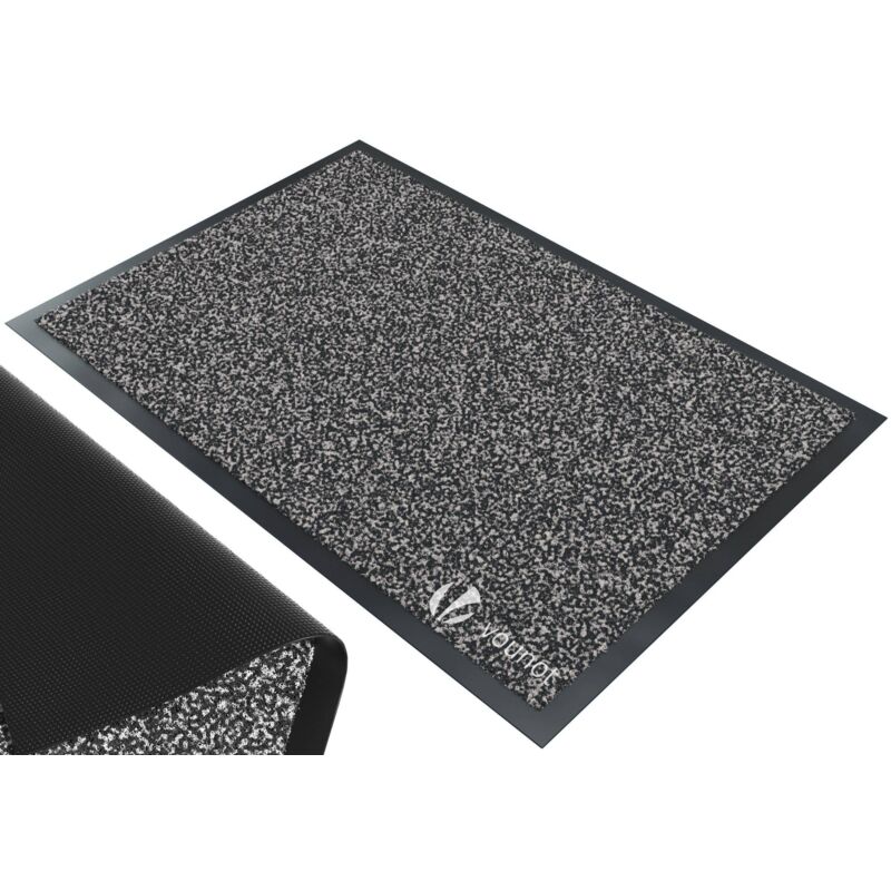 Vounot - Tapis de porte paillasson 90x150 anthracite