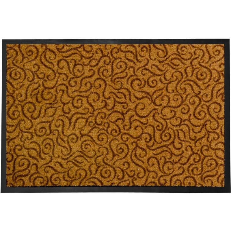 Tapis de Porte Paillasson d'entrée Brasil Beige 60 x 90 cm