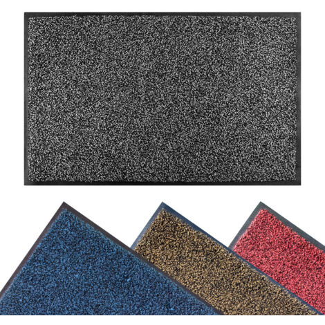Tapis de Porte Paillasson d'Entree Interieur et Extérieur Tapis Antidérapant et Anti-Poussière Tapis d’entrée Imperméable Lavable 45x75cm