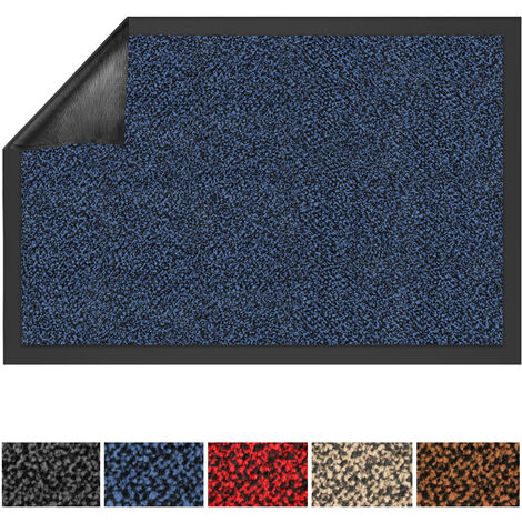 KARAT Tapis de Porte Paillasson d'entrée SKY Performa Bleu 60 x 90 cm