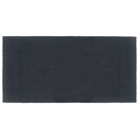 Tapis de porte-Paillasson gris foncé 100x200 cm fibre de coco touffeté 966130