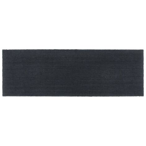 Tapis de porte-Paillasson gris foncé 100x300 cm fibre de coco touffeté 628848
