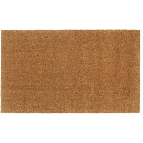 Tapis de porte-Paillasson naturel 90x150 cm fibre de coco touffeté 364785