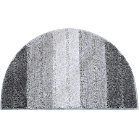 Tapis de porte semi-circulaire doux et absorbant pour une utilisation intérieure et extérieure