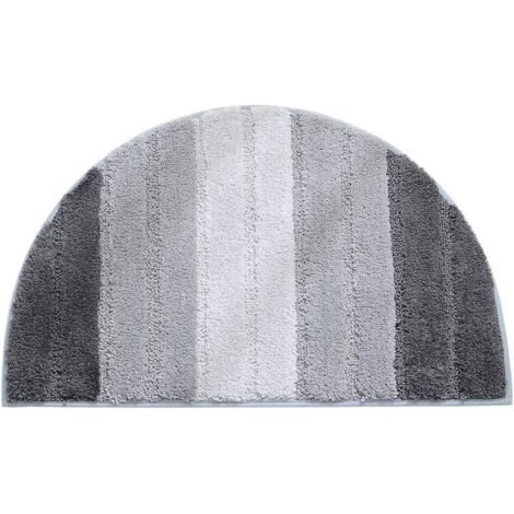 Tapis de porte semi-circulaire, tapis de bain doux et absorbant, antidérapant
