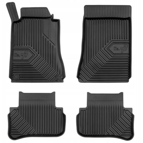 TAPIS DE PORTE, TAPIS DE PORTE EN CAOUTCHOUC, BACS 77 POUR MERCEDES C W203 S203 2000-2007