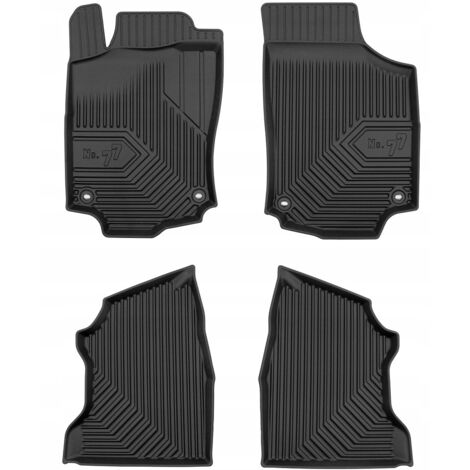 Tapis de porte, tapis de porte en caoutchouc, bacs pour Opel Combo C 2001-2011 (77 pièces)