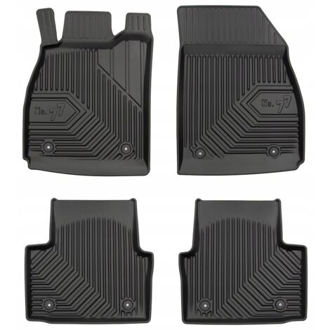 Tapis de porte, tapis de porte en caoutchouc, bacs pour Opel Insignia A 2008-2017 (77 pièces)
