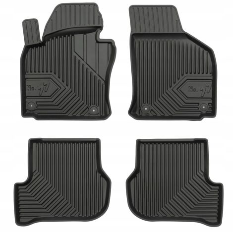 Tapis de porte, tapis de porte en caoutchouc, bacs pour Seat Toledo 3 (2004-2009) - 77