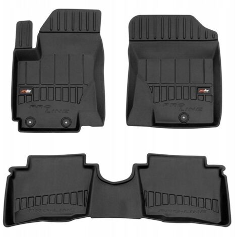 TAPIS DE PORTE, TAPIS DE PORTE EN CAOUTCHOUC, HYUNDAI i20 1 2008-2015, GAINE 3D