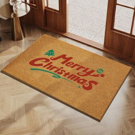 Tapis de porte/tapis de sol pour entrées, tapis de bienvenue de Noël antidérapant, grattoir à boue et saletés - 40 x 60 cm