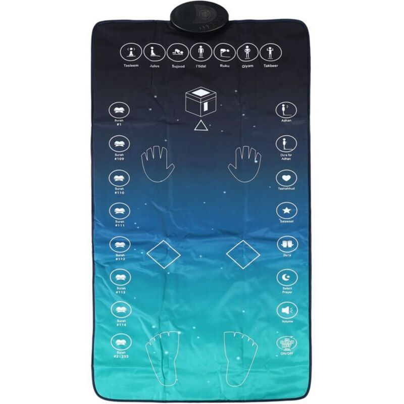 Tapis de Prière Électronique Adulte avec Guidage LED pour Ramadan et Culte Musulman