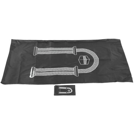 Tapis de Prière Islamique Voyage Léger, Couverture de Sol Anti-dérapant pour Maison Noir