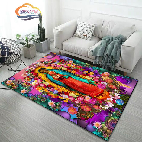 Tapis de prière vierge marie, tapis religieux, personnalisé, pour mère, jésus, Christ, vierge marie,80cm x 120cm,6