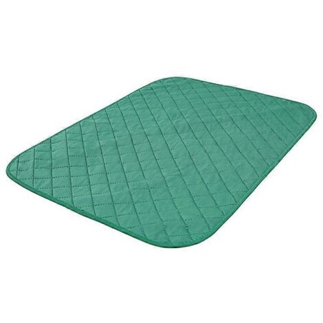 Tapis de propreté pour chien lavable et réutilisable, coussin absorbant pour dressage de chiots, alèses vertes pour voyage, taille M, antidérapant et écologique.