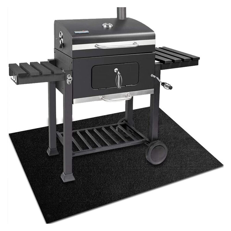 Linghhang - Tapis de Protection 127x91cm Tapis Barbecue Sol D'extérieur Tapis de Gril Anti Feu bbq Tapis Réutilisable Facile à Nettoyer Étanche Tapis