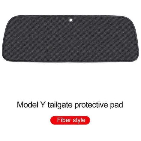 Tapis de protection anti-salissures en cuir pour coffre de Tesla Model Y - Accessoires en fibre -