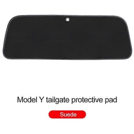 Tapis de protection anti-salissures en cuir pour coffre de Tesla Model Y - Accessoires pour hayon de voiture Tesla Model Y - Daim