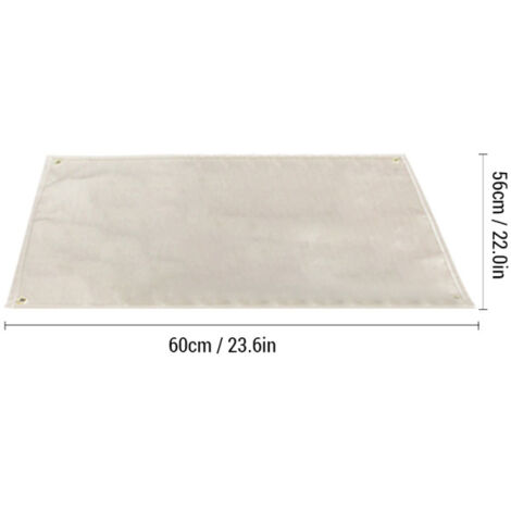 Tapis de protection contre les flammes pour barbecue, foyer extérieur, cuisinière à gaz et camping Ininflammable 5660cm