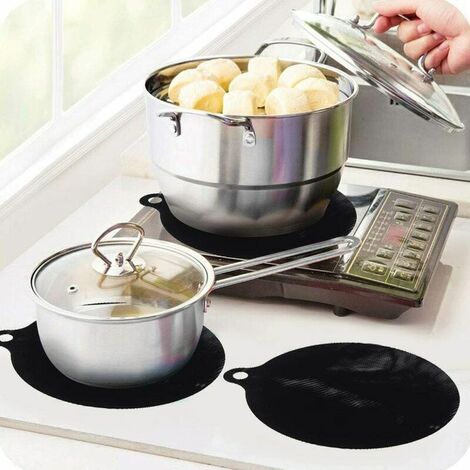 Tapis de protection de cuisinière à Induction en Silicone domestique tapis de protection de table de cuisson rond coussin isolé à la chaleur 22cm ustensiles de cuisine