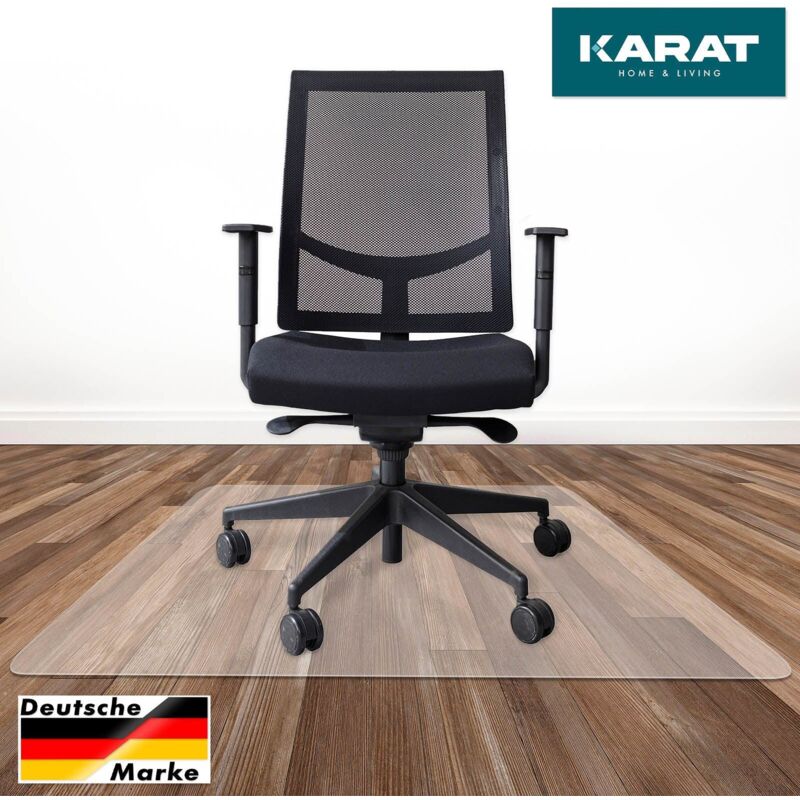 Floordirekt - Tapis protège-sol Pour sols durs Polycarbonate Transparent et fomes 114 x 120 cm