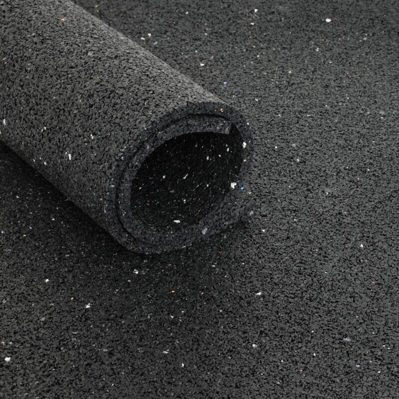 Tapis de protection Extra Strong - rouleau de 12,5 m2 - Épaisseur 3 mm - Look Asphalte noir granulé