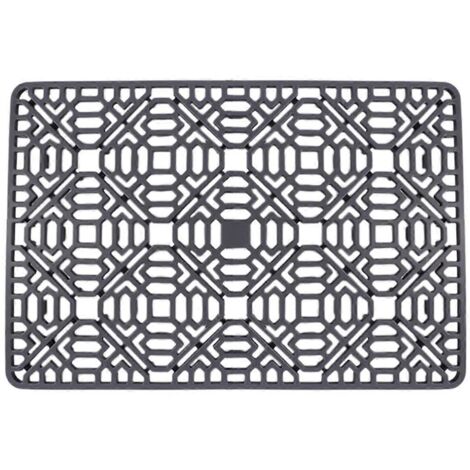 Tapis de protection pour évier de cuisine, en silicone gris antidérapant (voir photo)