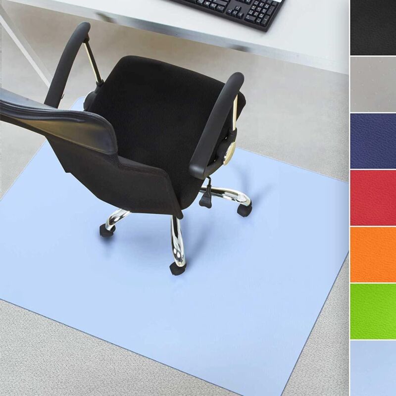 Floordirekt - Tapis protège-sol Pour sols durs Bleu clair 114 x 200 cm