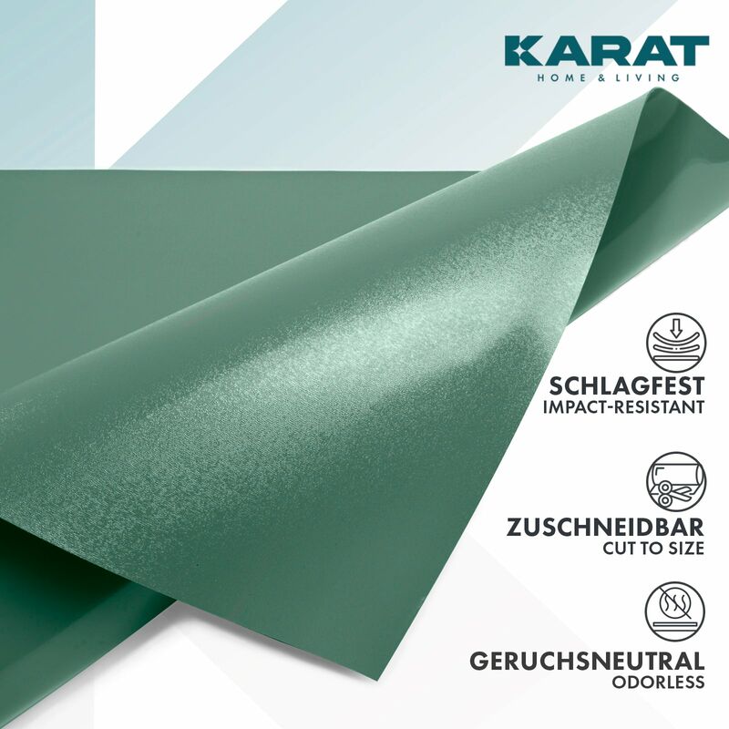 Karathomeliving - Tapis de protection pour sols durs Neo Disponible en plusieurs couleurs Vert 90 x 250 cm