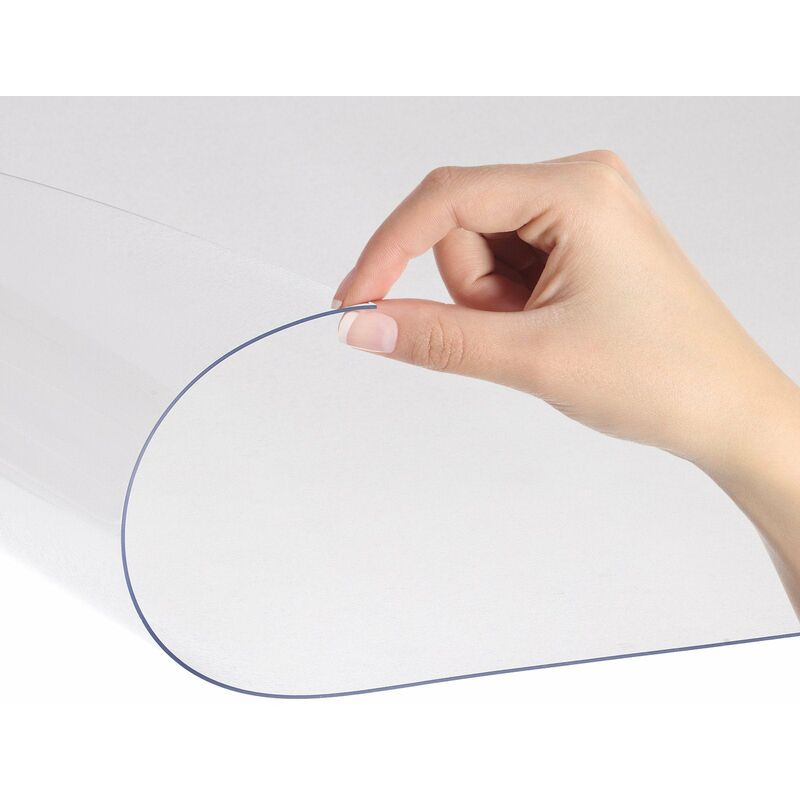 tapis protège-sol pour sols durs neo premium demi-transparent 90 x 50 cm - transparent