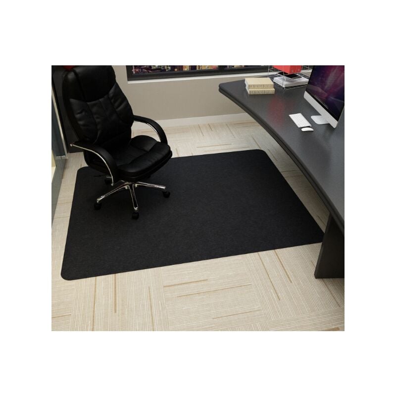 Ikodm - Tapis de protection sol ,pour sols durs, Chaise de Bureau, 90 x 120 cm, épaisseur 4 mm, Tapis de Protection antidérapant, Chaise de Bureau