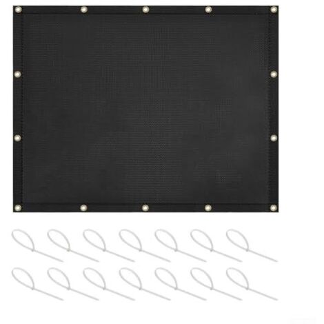 Tapis de protection thermique pour mur derrière la grille, bouclier thermique ignifuge imperméable pour balcon, clôture d'intimité, bouclier thermique pour barbecues (91,5 x 122 cm)
