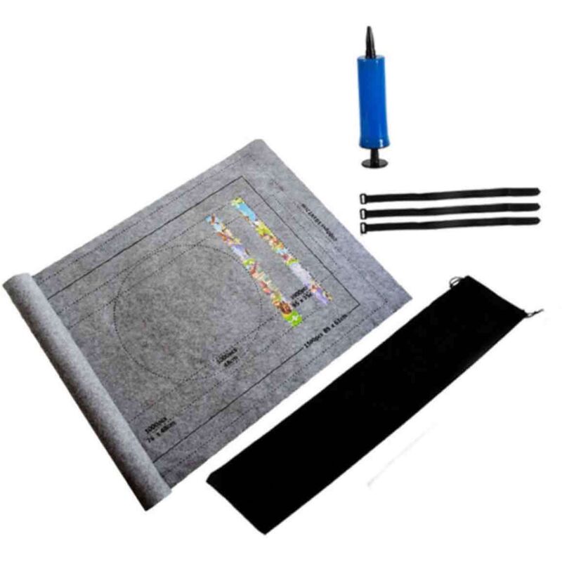 Tapis de puzzle portable en feutre, l'outil idéal pour les puzzles.