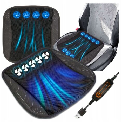 Tapis de refroidissement ventilé pour siège auto avec ventilateurs USB