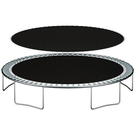 Tapis de Remplacement Rond for Trampoline, avec48 Anneaux en de diamètre , Tapis de Rebond for Accessoires de Trampolines de 8 Pieds