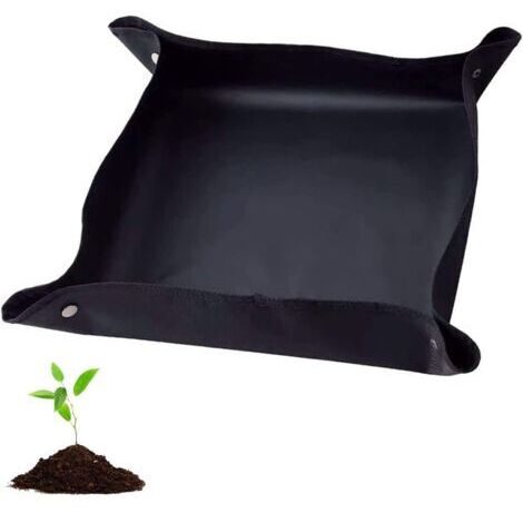 Tapis de Rempotage,Imperméable Tapis de Plante Tapis de Jardinage Pliable Tapis de Plantation de Fleurs de Jardin pour Rempotage, Plantes Succulentes Jardin intérieur Plant Care (75x 75cm)