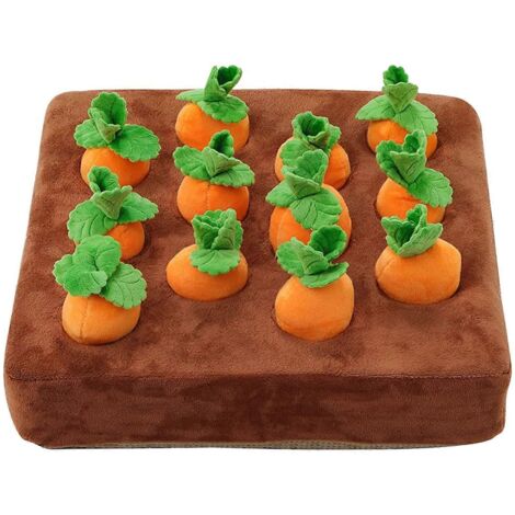 Tapis de reniflement carotte pour chien, jouet interactif et puzzle d'occupation
