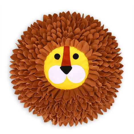 Tapis de reniflement de visage de lion pour chiens, jeu d'alimentation interactif, résout le problème de l'ennui, encourage les compétences naturelles de recherche de nourriture pour les chiens et les