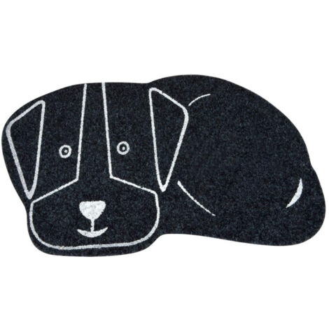 Tapis de Repas pour Chien "Feutrine" 60cm Noir
