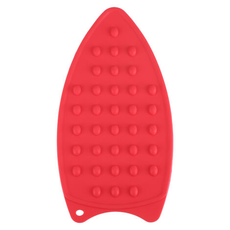 Tapis de Repassage Antidérapant en Silicone Résistant à la Chaleur - Protection Rouge