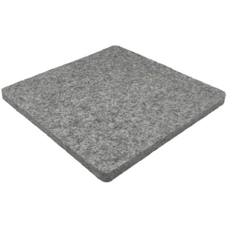 Tapis de repassage en laine couleur grise, 35,5 × 35,5 cm, feutre épais