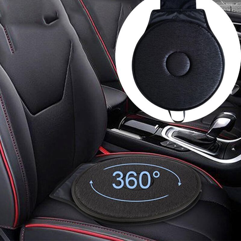 Tapis de rotation de voiture, tapis de rotation automatique à 360 degrés, coussin de siège, coussin en mousse à mémoire de forme, coussin de