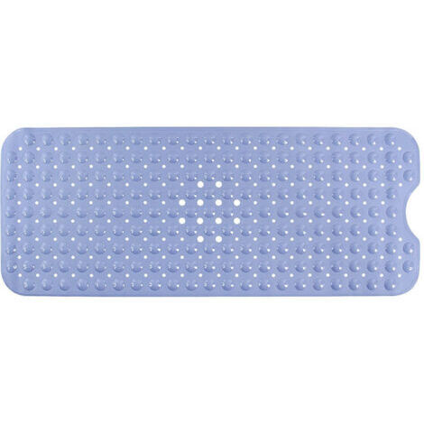 Tapis de salle de bain 100x40cm tapis de baignoire antidérapant Tapis de  douche en PVC bleu